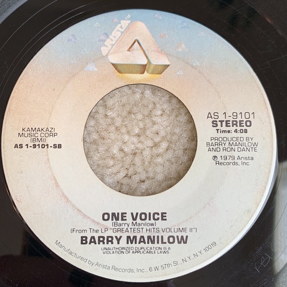 3 Vintage Barry Manilow 7” Vinyl Records - Picture 7 of 15